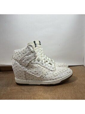Nike Dunk Sky High Wedge Print 'Sail' Women Sneakers 543258-100- Size 8